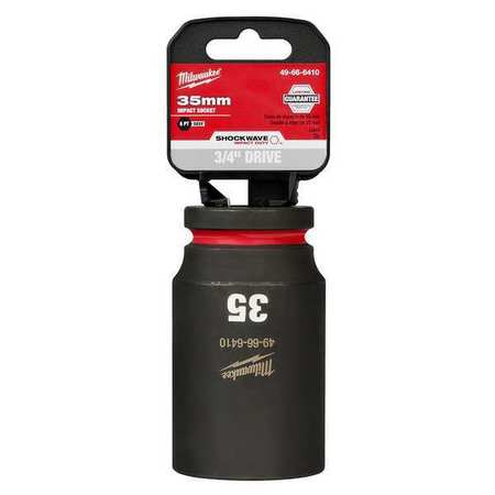 35mm SHOCKWAVE Impact Duty 3/4 in. Drive Deep Well 6 Point Impact Socket -  MILWAUKEE TOOL, 49-66-6410