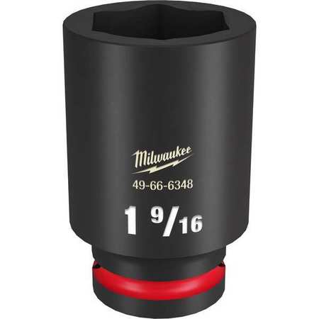1-9/16 in. SHOCKWAVE Impact Duty 3/4 in. Drive Deep Well 6 Point Impact Socket -  MILWAUKEE TOOL, 49-66-6348