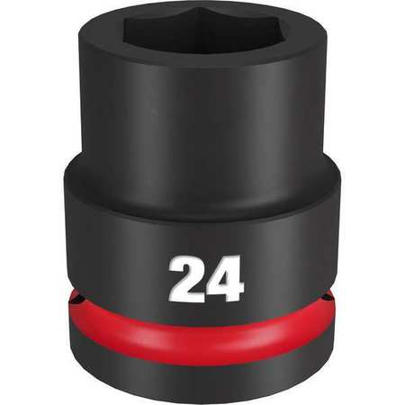 24mm SHOCKWAVE Impact Duty 3/4 in. Drive Standard 6 Point Impact Socket -  MILWAUKEE TOOL, 49-66-6362
