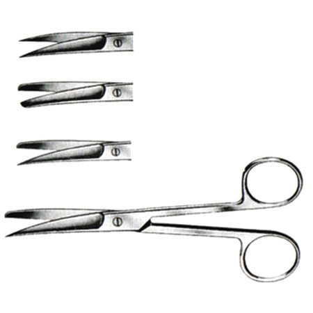 Operating Scissors,S/B,Curved,6.5"",PK3 -  CYNAMED, CYZR-0560
