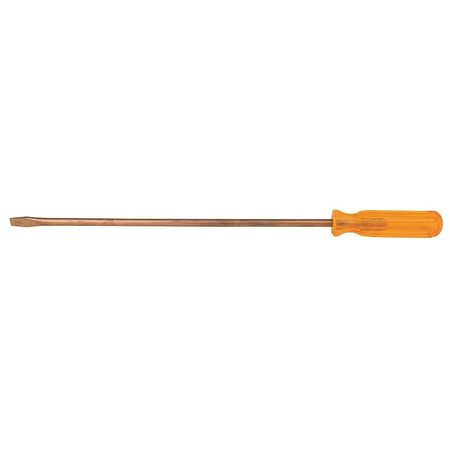 Non-Sparking Slotted Screwdriver 3/8 in Round -  AMPCO SAFETY TOOLS, S-56