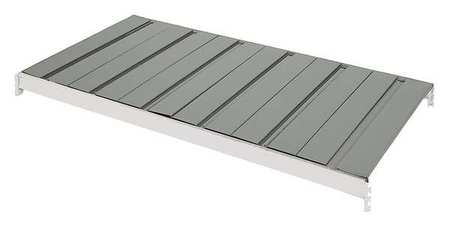 Decking, Ribbed Steel, 60 in W, 48 in D, Gray, Powder Coated Finish, Gauge: 20 -  EDSAL, 1045D