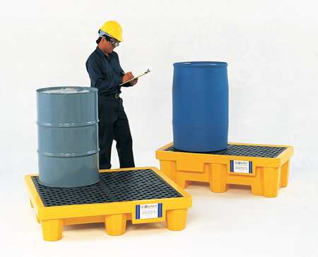 Ultra Spill Pallet(R), 66 gal Spill Capacity, 2 Drum, 3000 lb., Polyethylene -  ULTRATECH, 1010