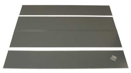 Gray Steel Bin Unit Panels, 24 in W, 36 in H -  EDSAL, 1W804N