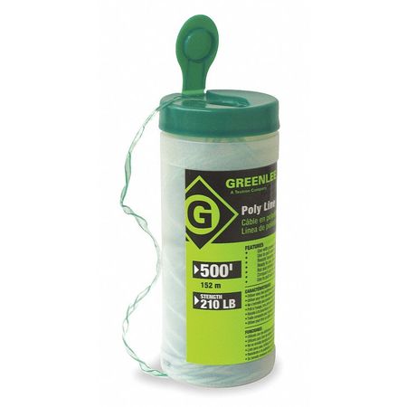 Fishing Line,500 Ft,Poly Line,210 lb -  GREENLEE, 430-500