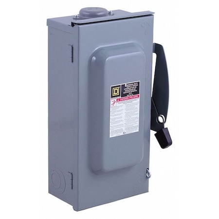 Square D 30 Amp 240VAC Single Throw Safety Switch 3P DU321RB | Zoro.com