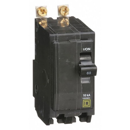 Square D 2P Standard Bolt On Circuit Breaker 60A 120/240VAC QOB260 ...