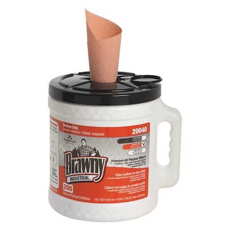 GEORGIA-PACIFIC 20040 Dry Wipe Roll, Orange, Bucket ...