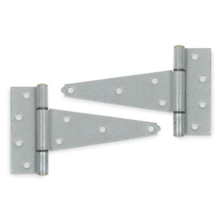 2 in W x 6 in H Galvanized Steel Tee Hinge -  ZORO SELECT, 1WBE5