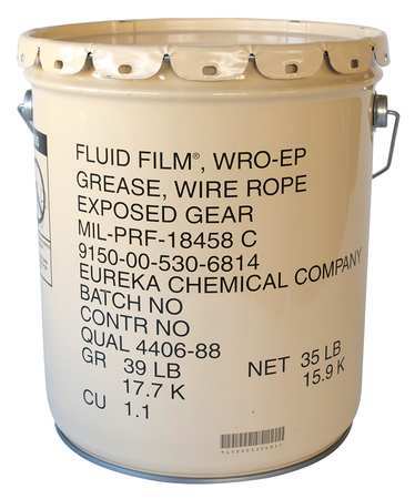 5 gal Chain and Wire Rope Lubricants Bucket Black -  FLUID FILM, PWRO