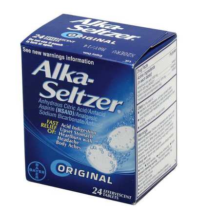 Antacid,Tablet,PK24 -  ALKA-SELTZER, 04011