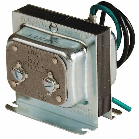 Edwards Signaling Class 2 Transformer, 10VA, 120VAC, 16VAC 591 | Zoro.com