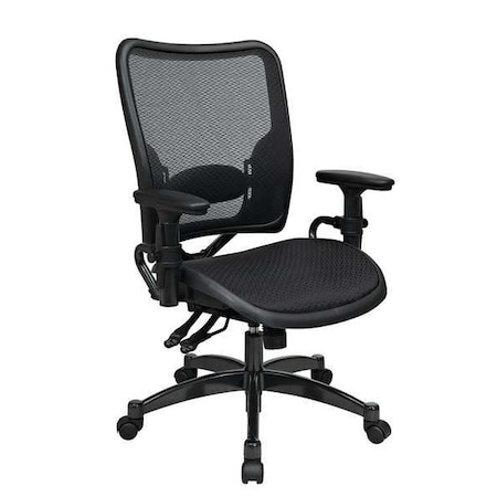 Details About Office Star 6236 Managers Chair Mesh Black 18 22 Seat Ht