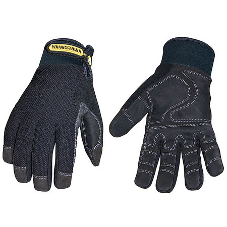 Winter Glove,Warm/Waterproof,Blk,L,PR -  YOUNGSTOWN GLOVE CO, 03-3450-80-L
