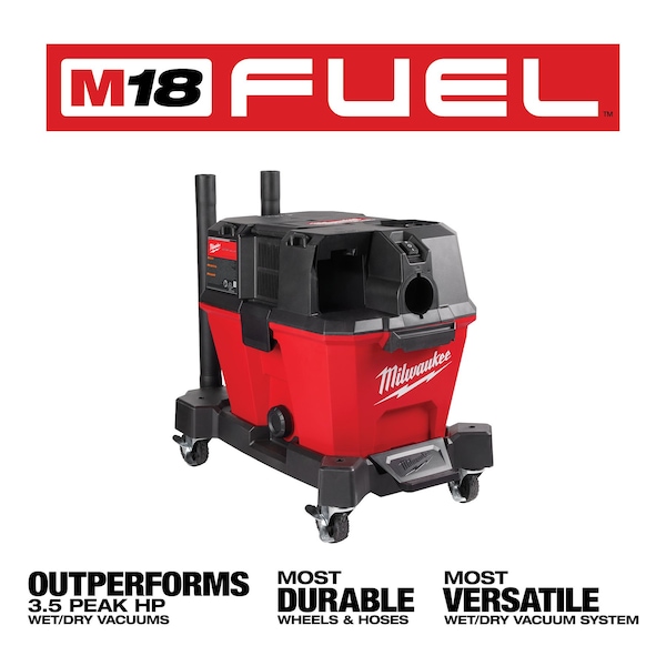 Milwaukee Tool 0910-20 M18 Fuel 6 Gallon Wet/Dry Shop Vacuum (Tool Only)