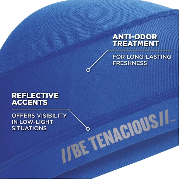 Chill-Its By Ergodyne 6632 High Performance Cap,Blue,Universal Size