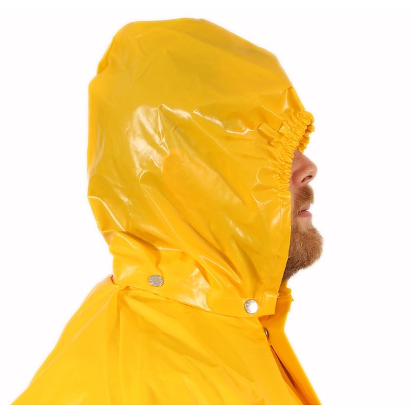 Tingley H22147 Iron Eagle Rain Hood, Yellw, Snaps, Nylon/Polyurethane