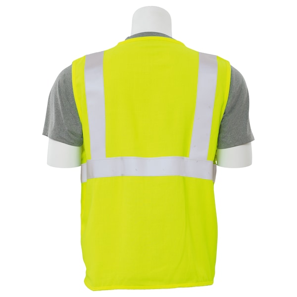 ERB SAFETY 63127 Vest,FlameResistant,Solid,HiViz,Lime,5XL