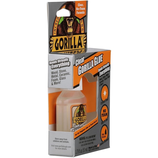 Gorilla Glue 4500102 Spray Adhesive, Clear, 24 Hr Full Cure, 14 Oz, Aerosol Can