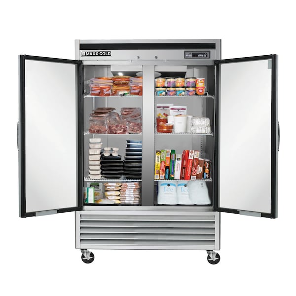 MAXX COLD MCF-49FD Freezer 49 cu.ft., Commercial Upright, Stainless ...