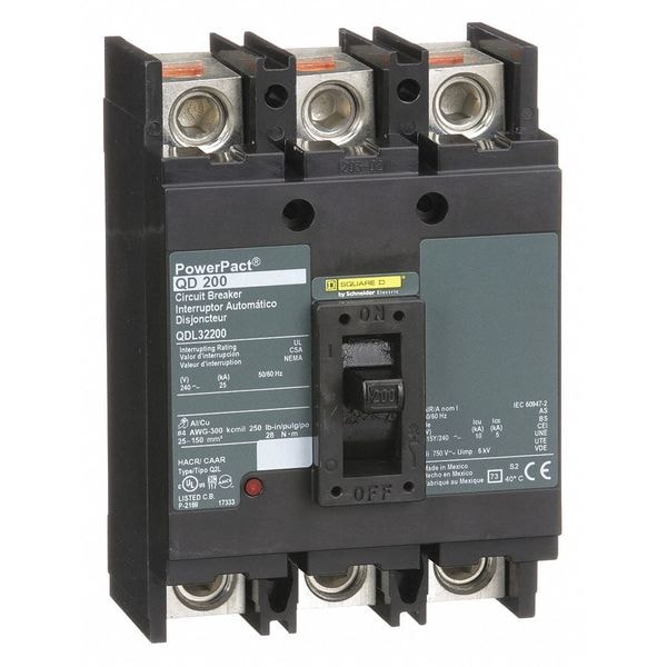 Square D By Schneider Electric QDL32200 3P Standard Circuit Breaker ...