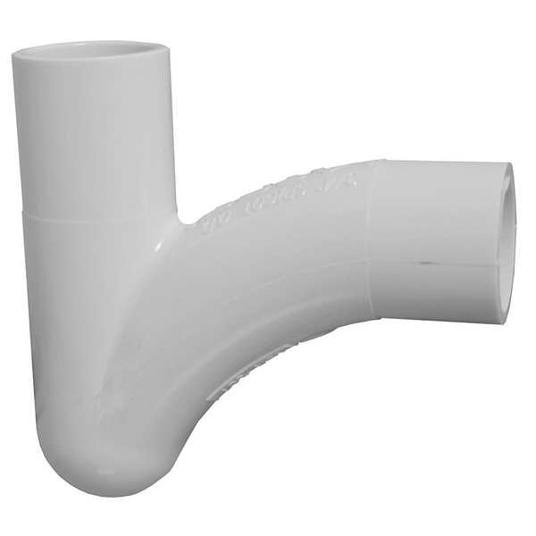 Zoro Select Hpt507 Pvc, White Finish, Hvac P-Trap