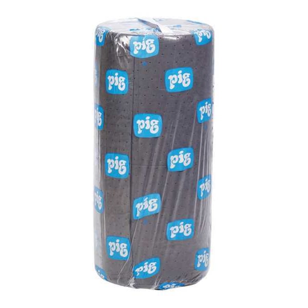 Pig Mat153 Sorbents, 31 Gal, 30 In X 150 Ft, Universal, Gray, Polypropylene