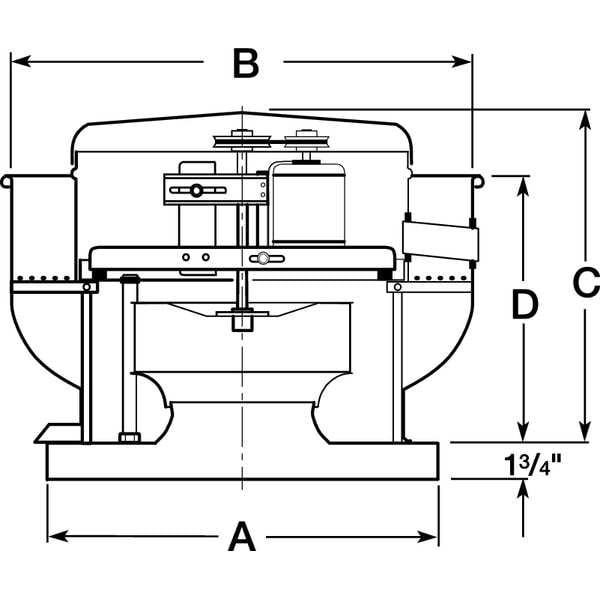 Dayton 5Dvp4 Upblast Ventilator,Wheel 11 In,115V