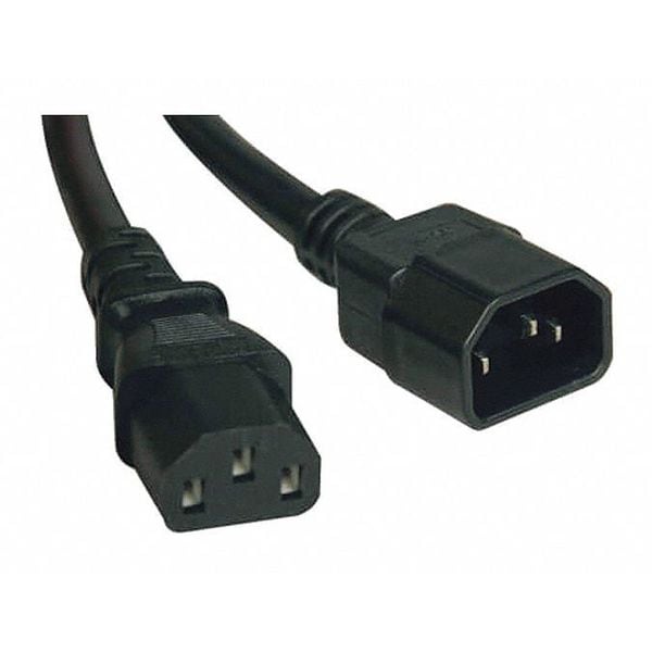 TRIPP LITE P005-002 Power Cord, C14 to C13, 15A, 14AWG, 2ft | eBay