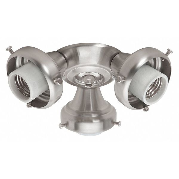 HUNTER 99136 Three Light Fitter,Brushed Nickel | eBay