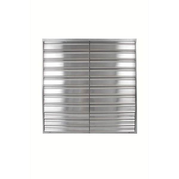 Dayton 1C211 48 In Backdraft Damper / Wall Shutter, 48-1/2 In X 48-1/2 In