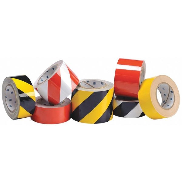 Brady 104317 Toughstripe Floor Marking Tape, Gen Purpose, Striped,